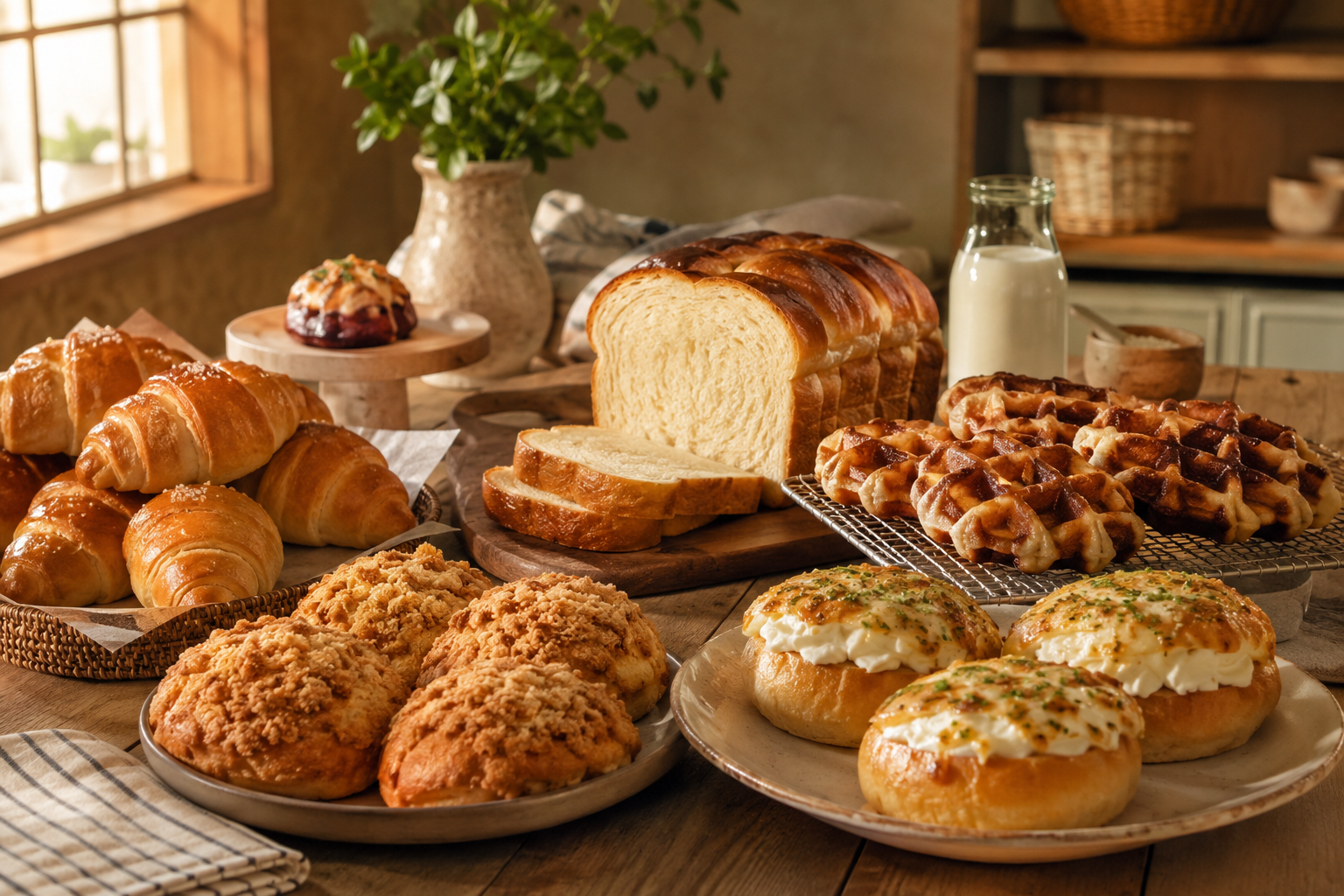 Korean Café Bakery Trends 2026: How to Make, Package, Price and Sell Salt Bread, Garlic Cream Cheese Buns, Soboro, Milk Bread and Croffles in India