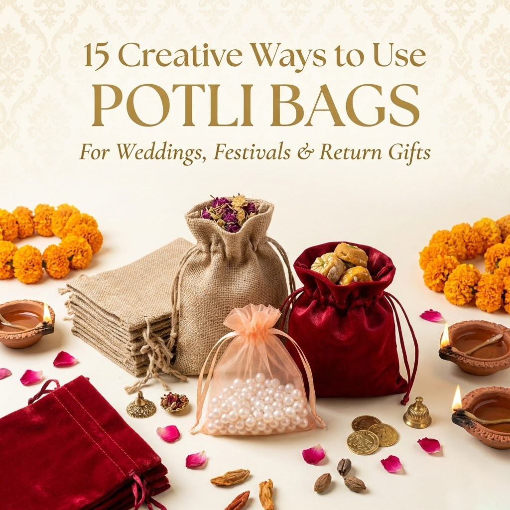 15 Creative Potli Bag Ideas for Weddings & Festivals 2026 - Bakeyy.com