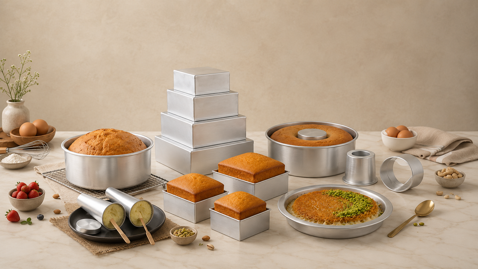 Aluminum Cake Molds - Bakeyy.com