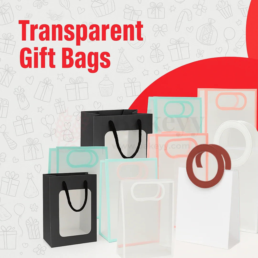 Transparent Gift Bags - Bakeyy.com