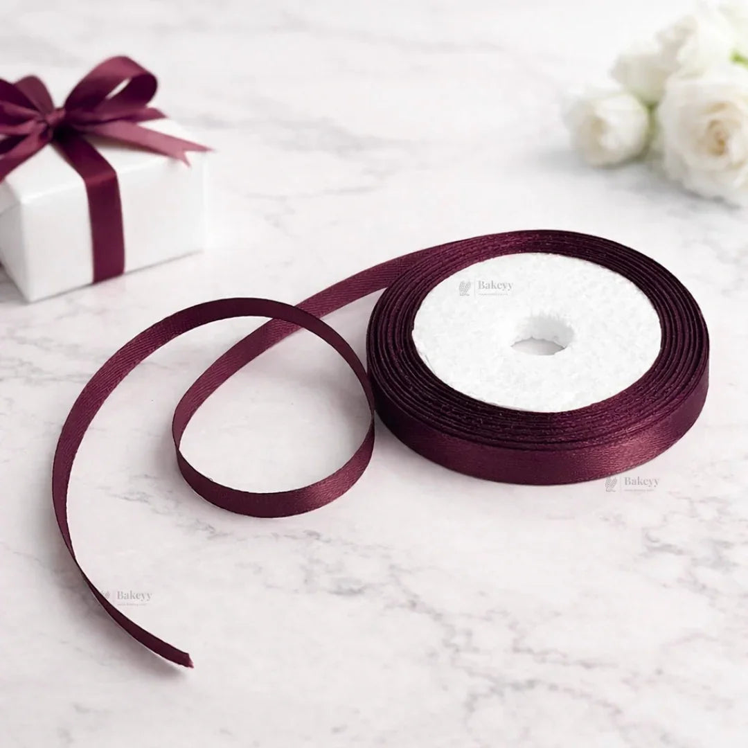 0.25InchSatinRibbonRollPremiumDecorativeGiftWrappingRibbonforPackaging_5 - Bakeyy.com