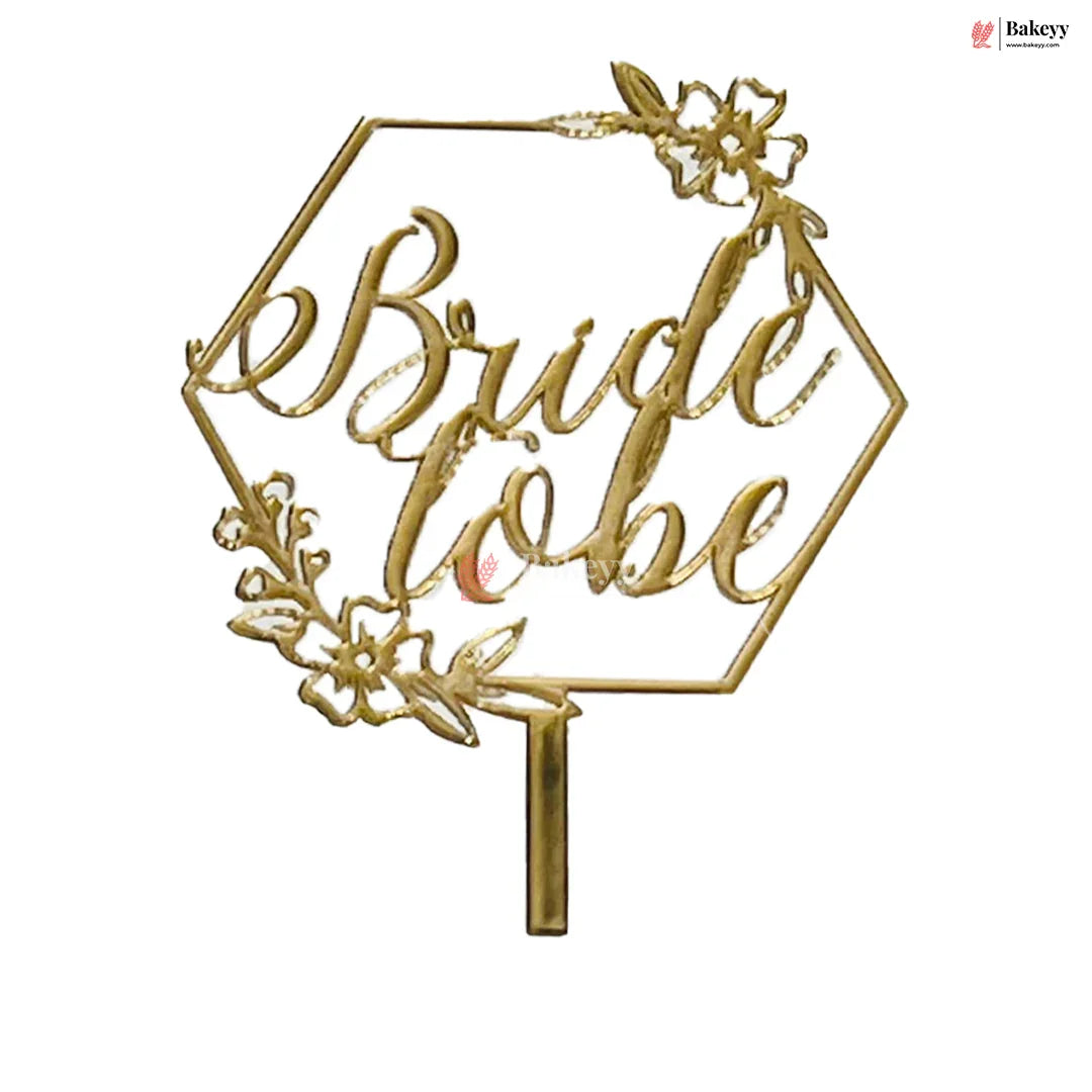 4" inch Bride To be Cake Topper