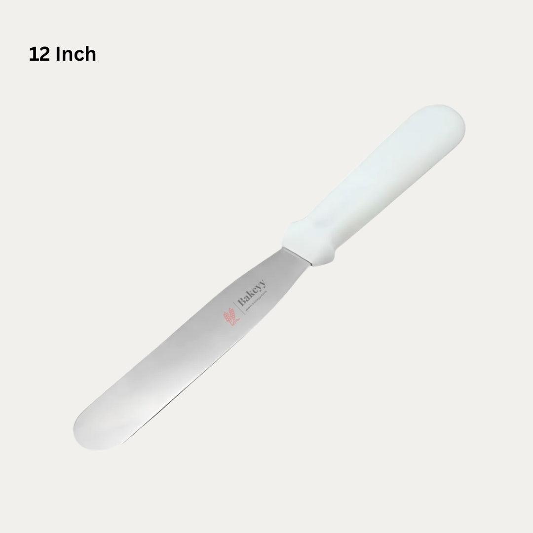 12 Inch| Industrial Quality Stainless Steel White Handle Heavy Flat Pallet Knife | 1 Piece - Bakeyy.com - India - 12 Inch| Industrial Quality Stainless Steel White Handle Heavy Flat Pallet Knife | 1 Piece - Default Title