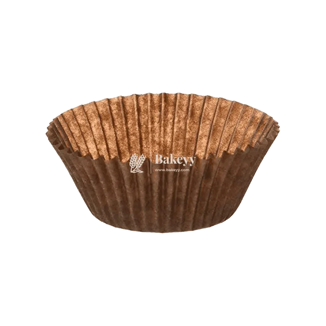 10 CM Brown Colour Cupcake Liners | 1000 pcs | Baking Cup - Bakeyy.com - India - 10 CM Brown Colour Cupcake Liners | 1000 pcs | Baking Cup - Default Title
