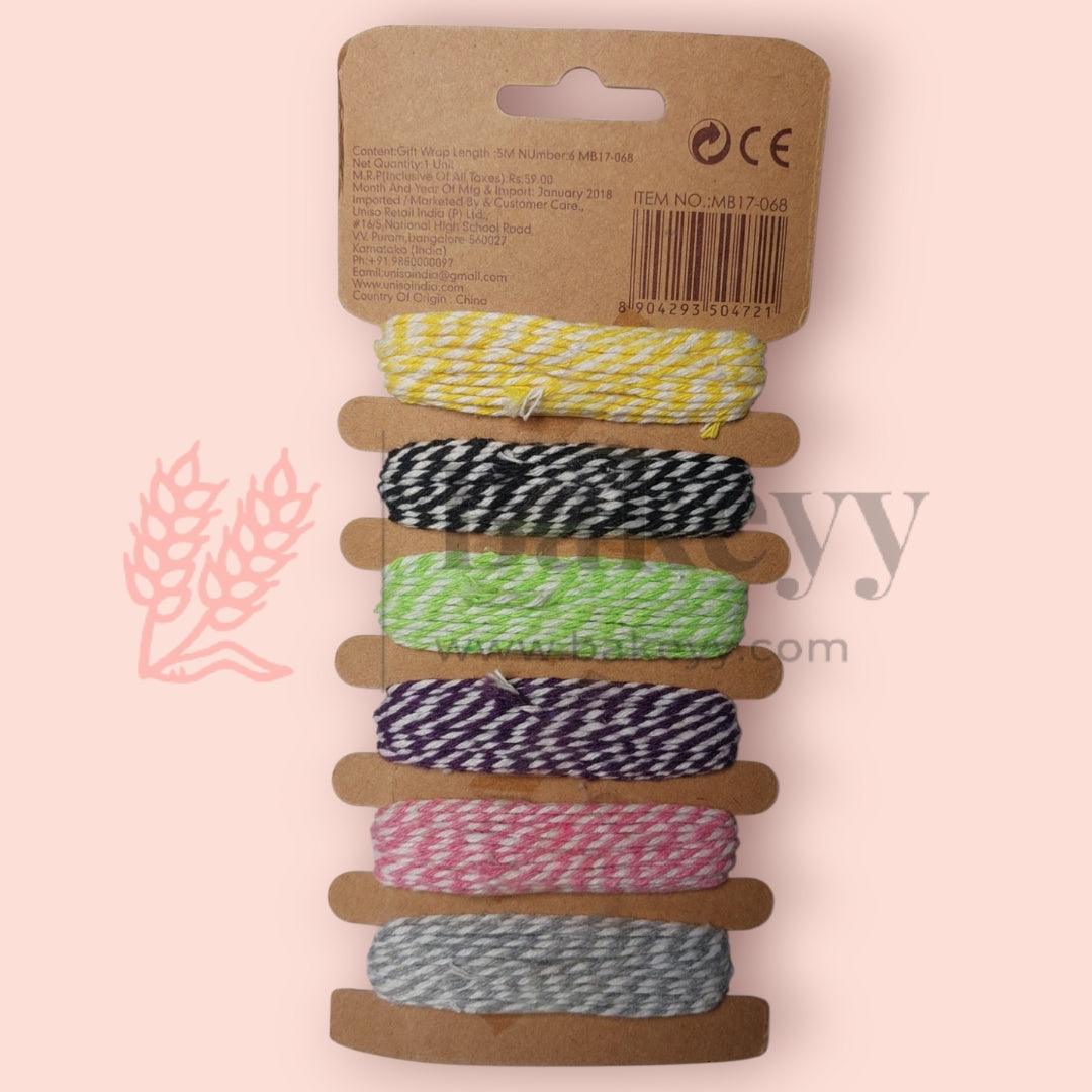 6 in 1 Gift Wrap Rope| Wrapping Twine Rope for Crafts and Gifts| 1 Piece - Bakeyy.com - India - 6 in 1 Gift Wrap Rope| Wrapping Twine Rope for Crafts and Gifts| 1 Piece - Default Title