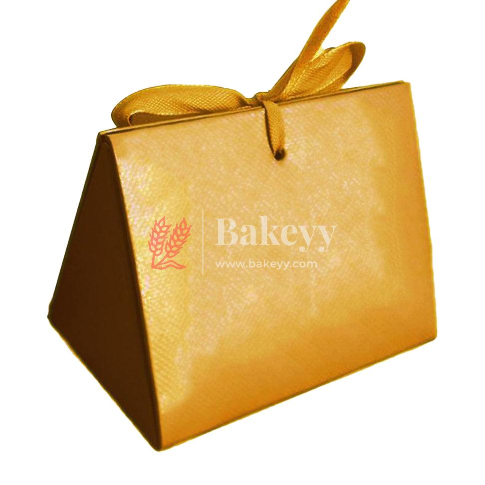 10pcs Bowtie Gift Box Wedding Party Favor Box for Small Gift | Paper Box with Ribbon | Gold Color - Bakeyy.com - India - 10pcs Bowtie Gift Box Wedding Party Favor Box for Small Gift | Paper Box with Ribbon | Gold Color - Default Title