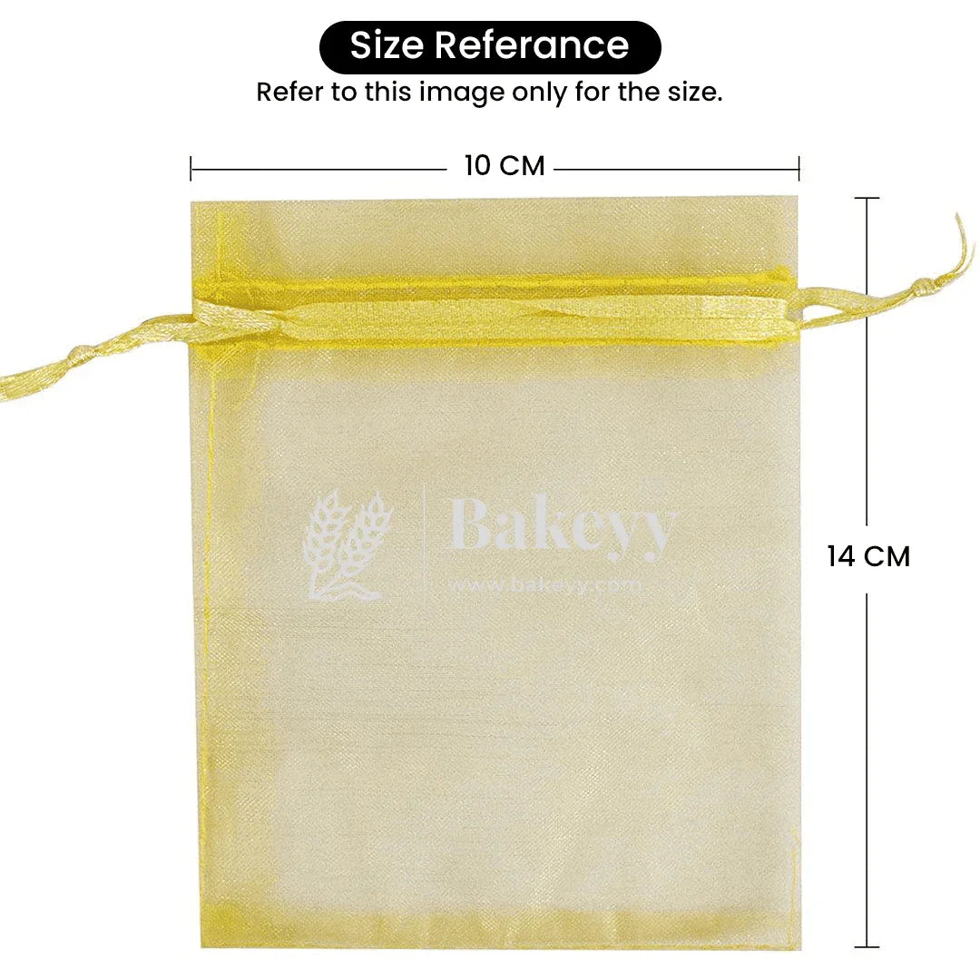 Gold Organza Potli Bags