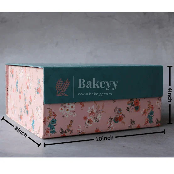 10x8x4 Inch | Collapsible Hamper Boxes | Rigid Box | Cardboard Box | Gift Box - Bakeyy.com - India - 10x8x4 Inch | Collapsible Hamper Boxes | Rigid Box | Cardboard Box | Gift Box - Design 1