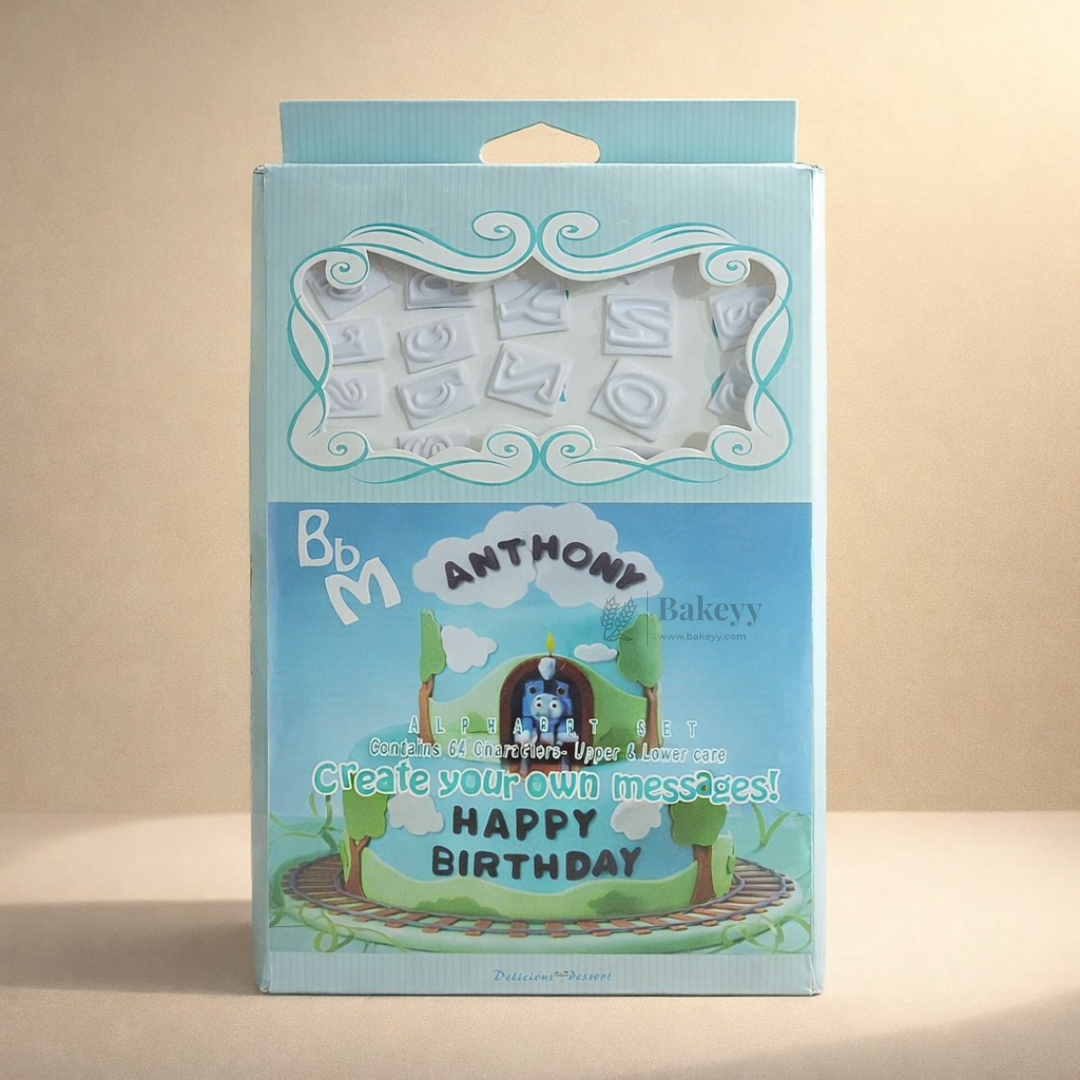 Alphabet Word Cutter Set | Uppercase, Lowercase & Symbols | 64 Characters