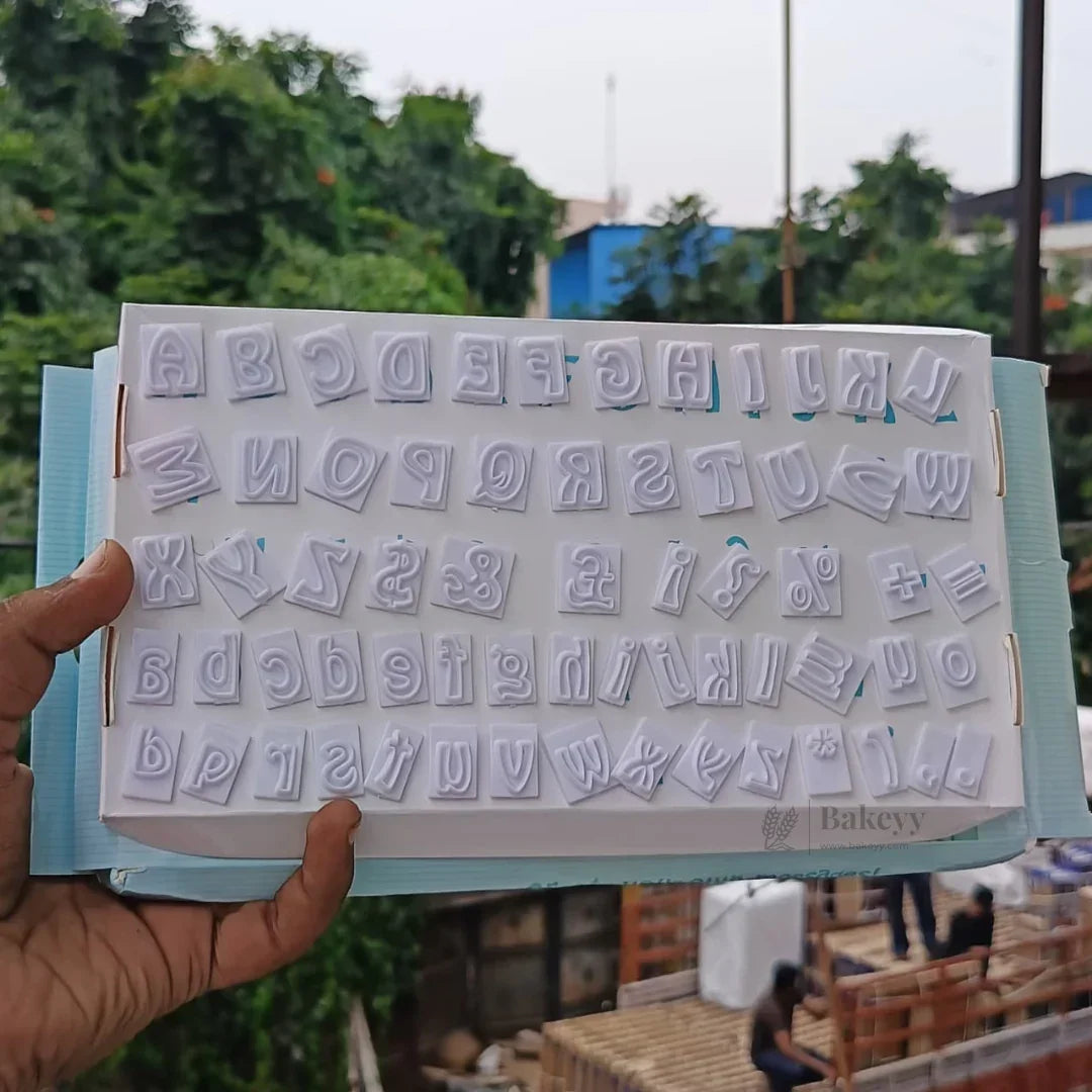 Alphabet Word Cutter Set | Uppercase, Lowercase & Symbols | 64 Characters - Bakeyy.com - India - Alphabet Word Cutter Set | Uppercase, Lowercase & Symbols | 64 Characters - Default Title 200.00