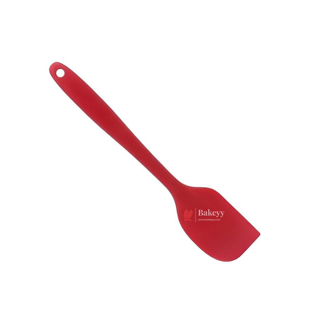 28x5cm | Big Exquitisite Silicone Spatula For Cooking Cake | Green, Blue, Red ,Orange | - Bakeyy.com - India - 28x5cm | Big Exquitisite Silicone Spatula For Cooking Cake | Green, Blue, Red ,Orange | - Red