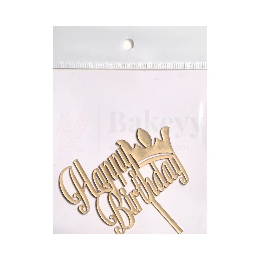 3" inch Happy Birthday Cake Topper - D11