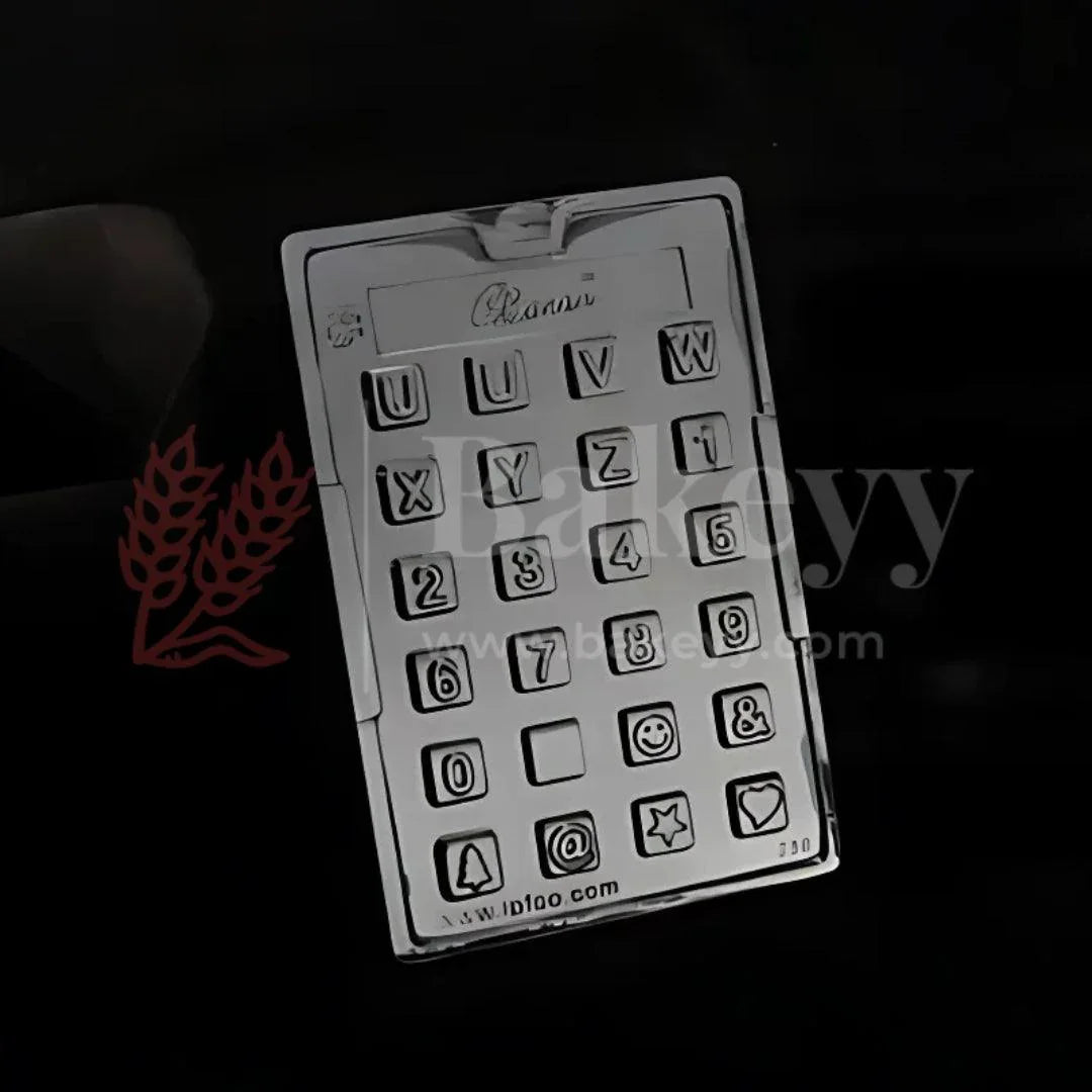 Mould 238-Letters U–Z, Numbers & Icons Chocolate Mould Tray | Baking Accessories | Plastic Chocolate Mould | Party Favor Mould | Pack of 1 - Bakeyy.com - India - Mould 238-Letters U–Z, Numbers & Icons Chocolate Mould Tray | Baking Accessories | Plastic Chocolate Mould | Party Favor Mould | Pack of 1 - Default Title