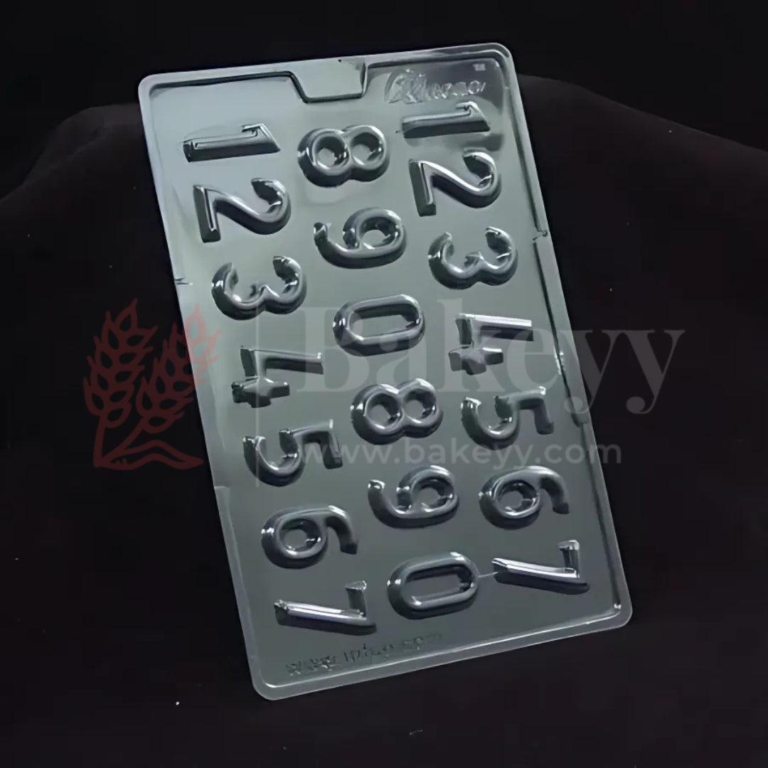 Mould 384 – The Numbers Chocolate Mould Tray | Baking Accessories | Plastic Chocolate Mould | Party Favor Mould | Pack of 1 - Bakeyy.com - India - Mould 384 – The Numbers Chocolate Mould Tray | Baking Accessories | Plastic Chocolate Mould | Party Favor Mould | Pack of 1 - Default Title