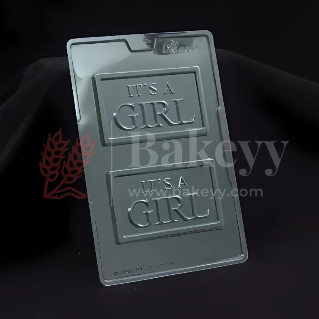 Mould 378-IT’S A GIRL Chocolate Mould Tray | Baking Accessories | Plastic Chocolate Mould | Party Favor Mould | Pack of 1 - Bakeyy.com - India - Mould 378-IT’S A GIRL Chocolate Mould Tray | Baking Accessories | Plastic Chocolate Mould | Party Favor Mould | Pack of 1 - Default Title