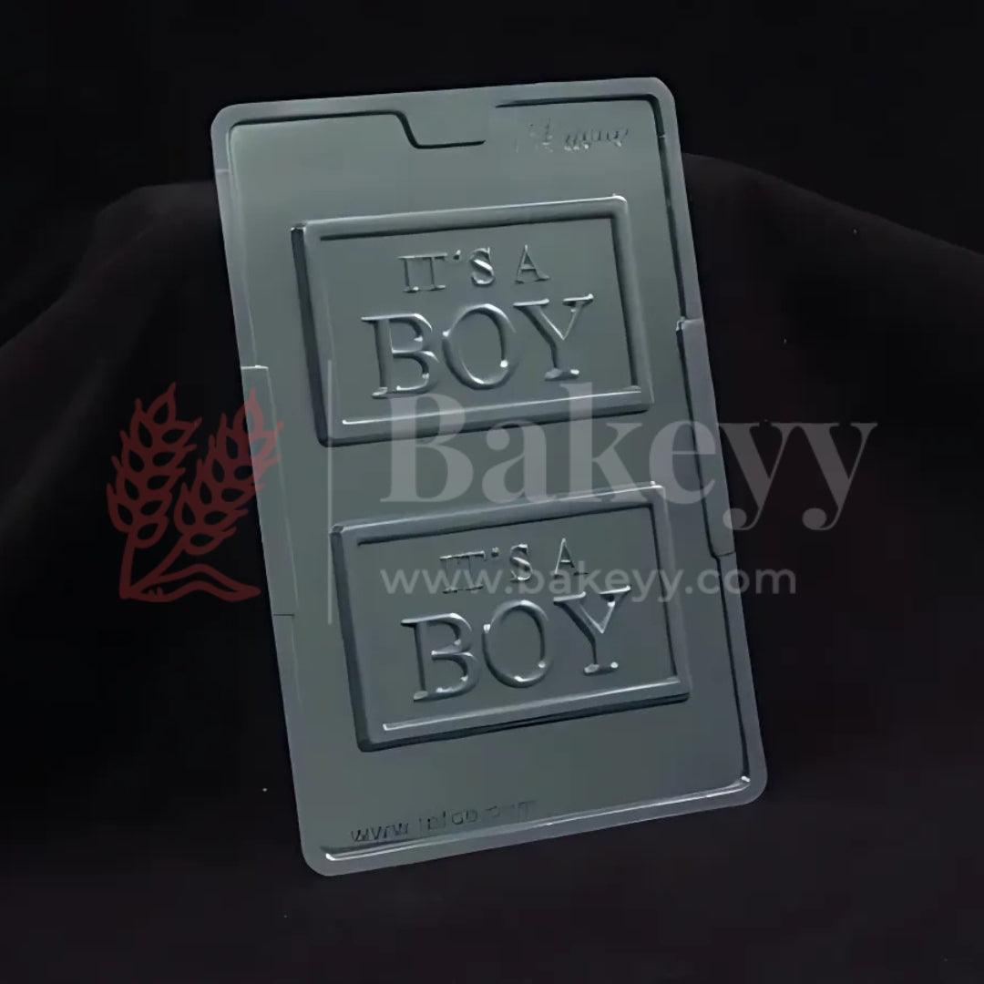 Mould 377-IT'S A BOY Chocolate Mould Tray | Baking Accessories | Plastic Chocolate Mould | Party Favor Mould | Pack of 1 - Bakeyy.com - India - Mould 377-IT'S A BOY Chocolate Mould Tray | Baking Accessories | Plastic Chocolate Mould | Party Favor Mould | Pack of 1 - Default Title