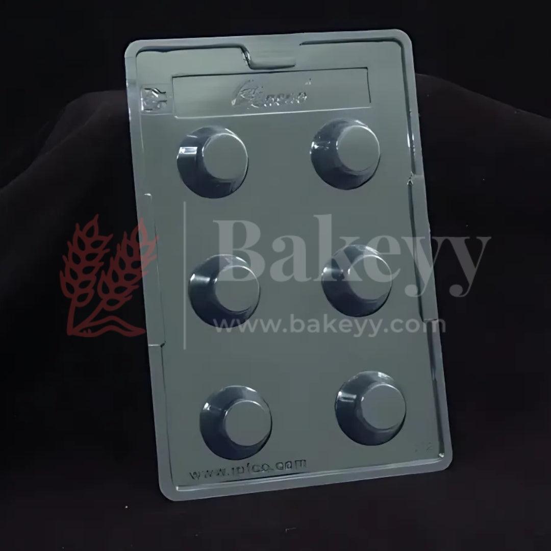 Mould 212-Dome Cylinder Chocolate Mould Tray | Baking Accessories | Plastic Chocolate Mould | Party Favor Mould | Pack of 1 - Bakeyy.com - India - Mould 212-Dome Cylinder Chocolate Mould Tray | Baking Accessories | Plastic Chocolate Mould | Party Favor Mould | Pack of 1 - Default Title