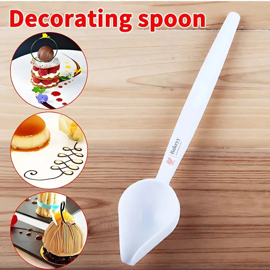 Drizzling Spoon | Cream Chocolate Filter Spoon |1 Piece - Bakeyy.com - India - Drizzling Spoon | Cream Chocolate Filter Spoon |1 Piece - Default Title