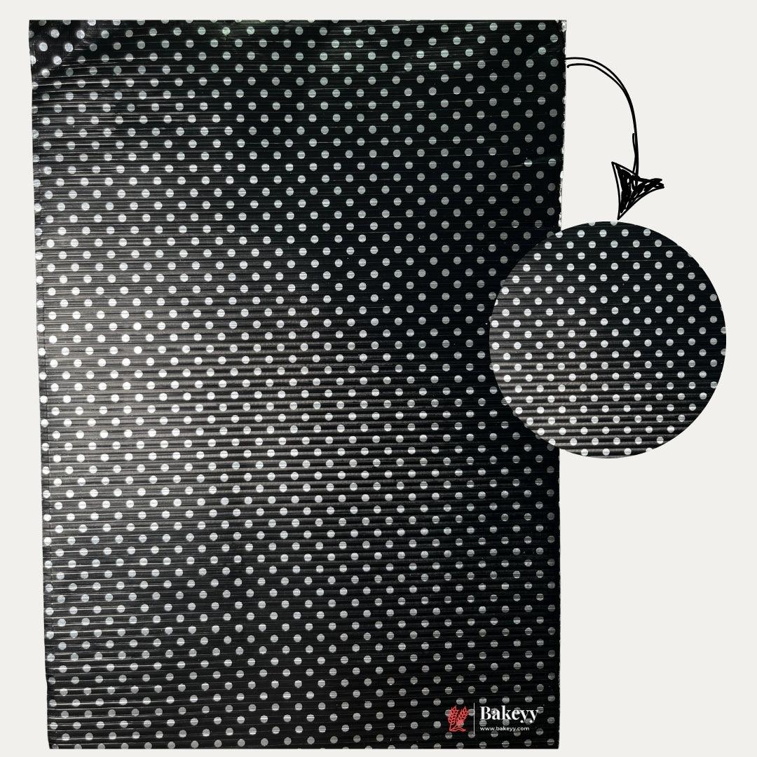 Black and White Polka Dot Wrapping Paper | 7x10" Size | Pack of 200 - Bakeyy.com - India - Black and White Polka Dot Wrapping Paper | 7x10" Size | Pack of 200 - Default Title