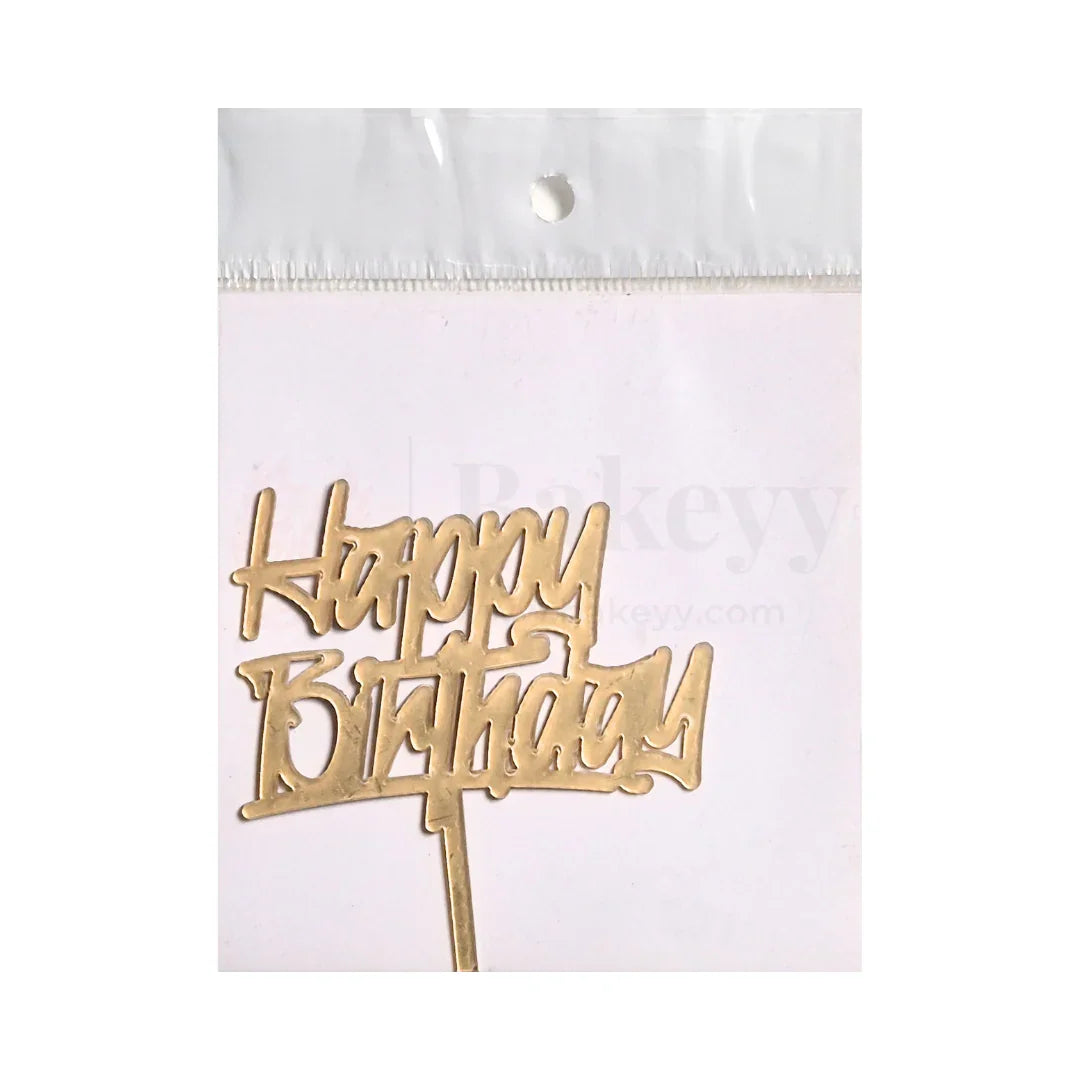 3" inch Happy Birthday Cake Topper - D12