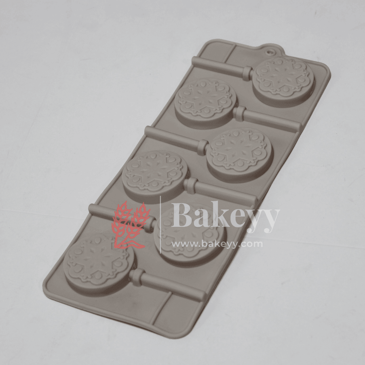 Bakeyy Snowflake Lollipop Silicone Mold - Bakeyy.com - India - Bakeyy Snowflake Lollipop Silicone Mold - Default Title