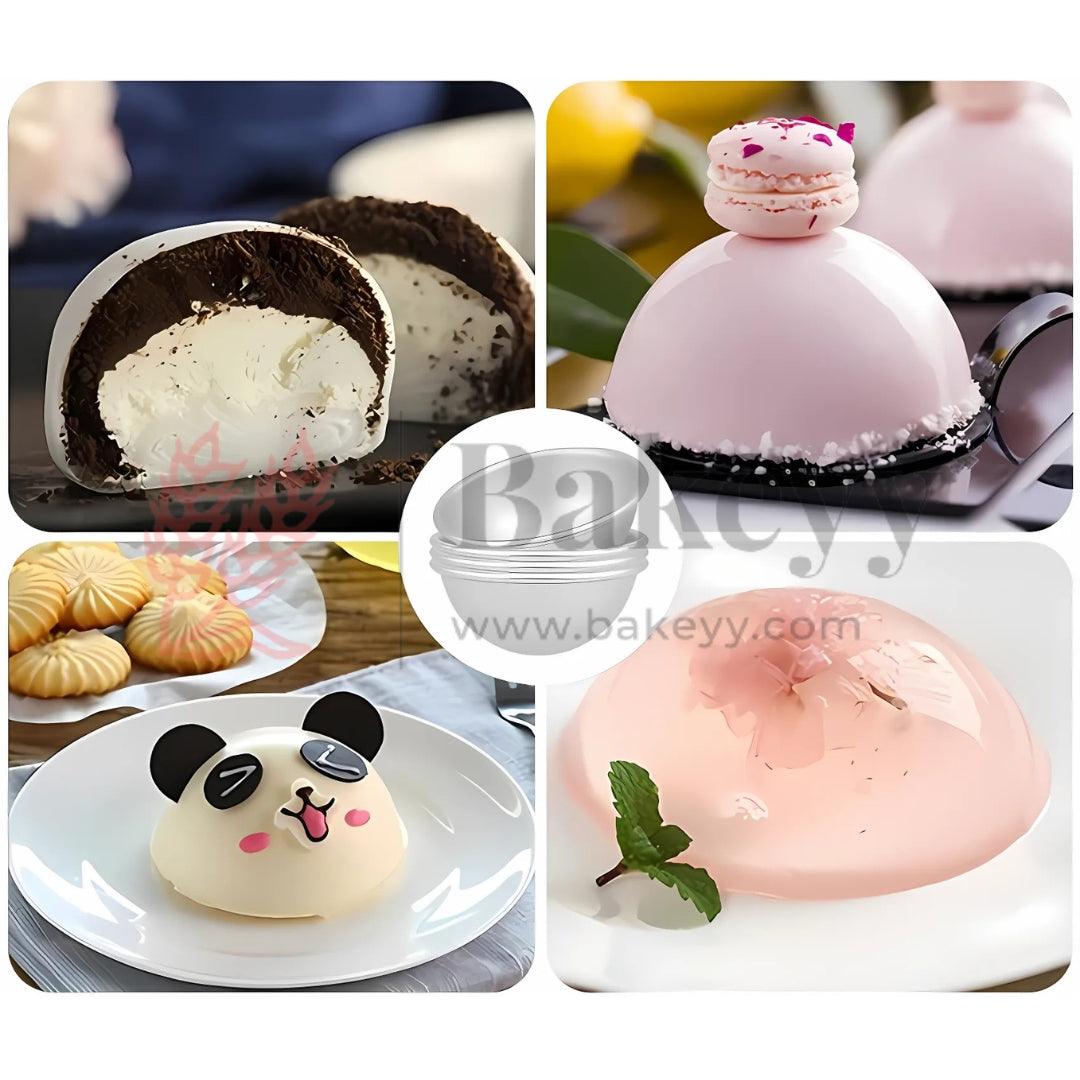 6" Semi Circle Cake Mould| Perfect for Baking Half Round Cakes| 1 Piece - Bakeyy.com - India - 6" Semi Circle Cake Mould| Perfect for Baking Half Round Cakes| 1 Piece - Default Title