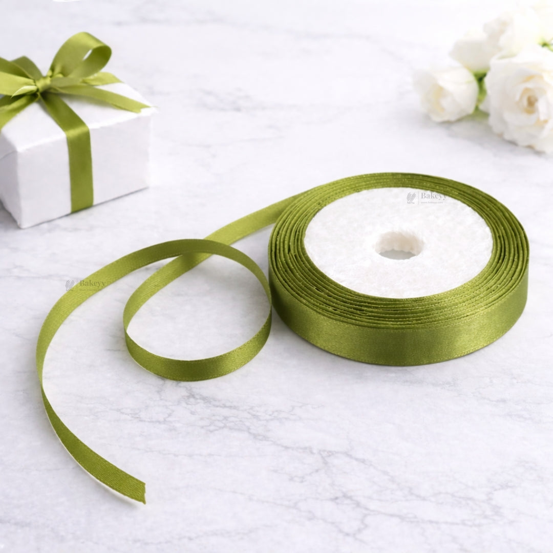 1/2 Inch Satin Ribbon Roll | Premium Decorative Gift Wrapping Ribbon for Packaging, Hampers & Crafts | 7.5 Meter Length Per Roll | Pack of 10