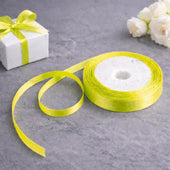 1/2 Inch Satin Ribbon Roll | Premium Decorative Gift Wrapping Ribbon for Packaging, Hampers & Crafts | 7.5 Meter Length Per Roll | Pack of 10
