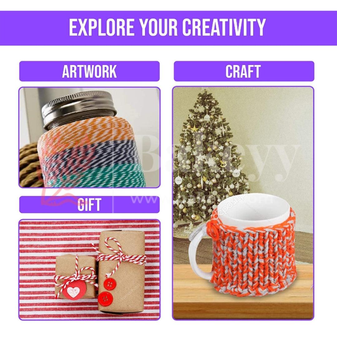 6 in 1 Gift Wrap Rope| Wrapping Twine Rope for Crafts and Gifts| 1 Piece - Bakeyy.com - India - 6 in 1 Gift Wrap Rope| Wrapping Twine Rope for Crafts and Gifts| 1 Piece - Default Title