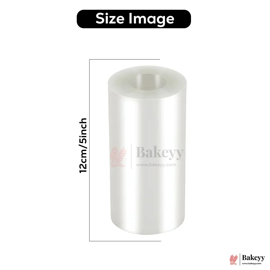 Transparent Cake Collars Roll – 12cm Acetate Film for Cake Decoration & Dessert Layering| 10 Meter Roll - Bakeyy.com - India - Transparent Cake Collars Roll – 12cm Acetate Film for Cake Decoration & Dessert Layering| 10 Meter Roll - Default Title