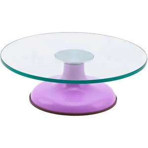 12inch-30-cm-cake-turntable-tempered-glass-twist-turntable-cake-anti-slip-to-turn-flower-table-baking-tools-orpurple-colour-bakeyy-com-2 - Bakeyy.com