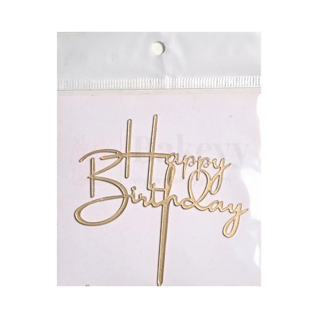 3" inch Happy Birthday Cake Topper - D13