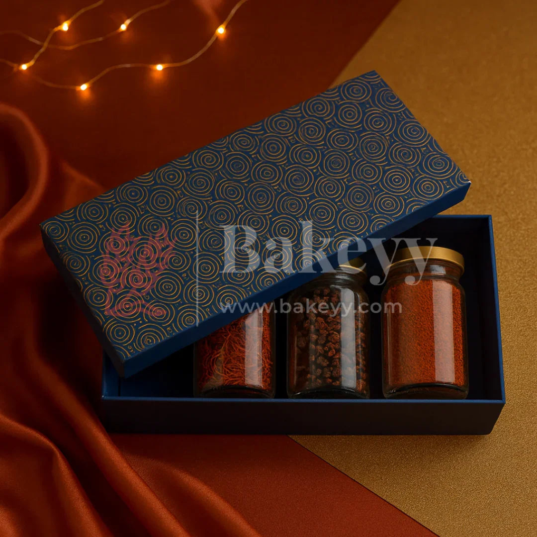 13x6x4 Inch | Rigid Rectangle Shaped Gift Box | Hamper Box | Royal blue | 1 Piece