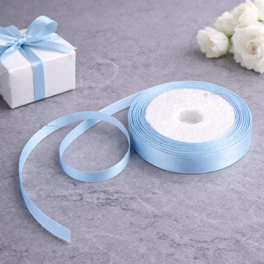 1/4 Inch Satin Ribbon Roll | Premium Decorative Gift Wrapping Ribbon for Packaging | 6.5 Meter Length Per Roll | Pack of 20