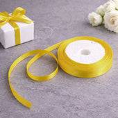 1/4 Inch Satin Ribbon Roll | Premium Decorative Gift Wrapping Ribbon for Packaging | 6.5 Meter Length Per Roll | Pack of 20