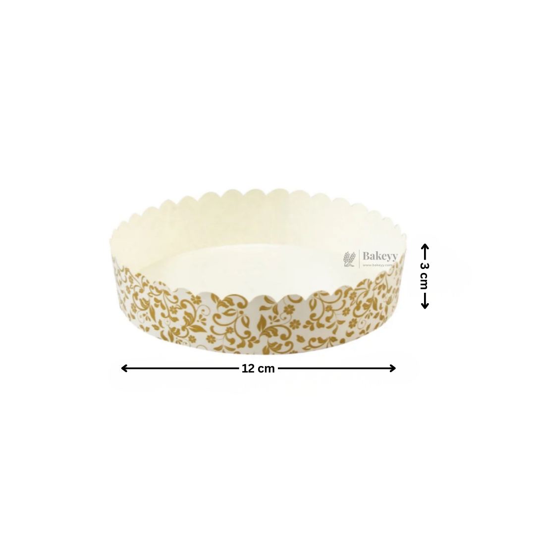 Round Bake and Serve Mould | Pack of 50| Paper Baking Mould | Plum Cake Mould