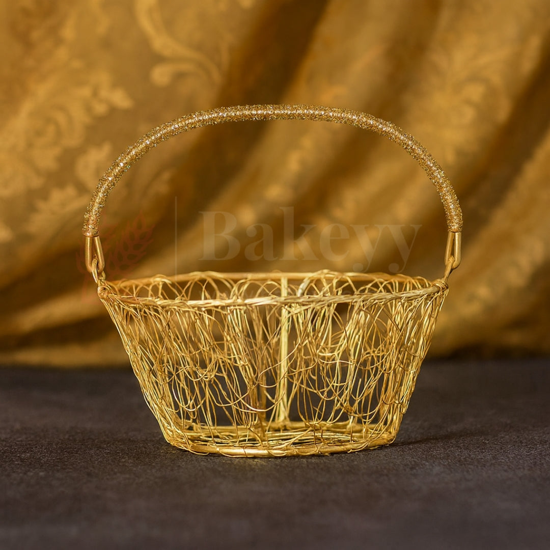 Oval Metal Basket | 1 Piece