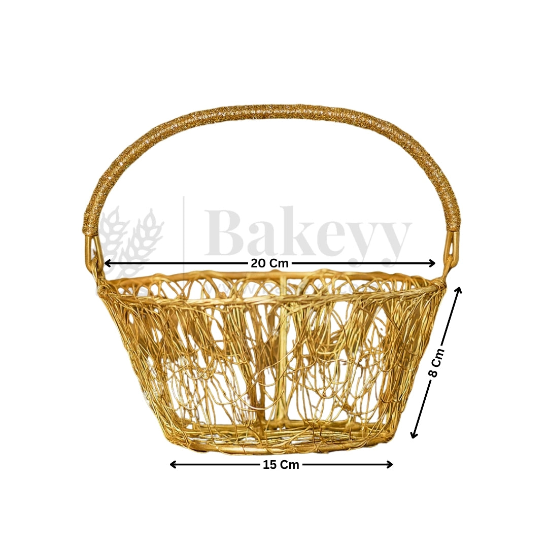 Oval Metal Basket | 1 Piece