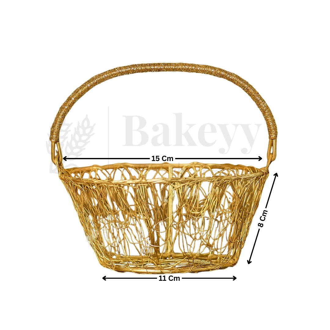 Oval Metal Basket | 1 Piece