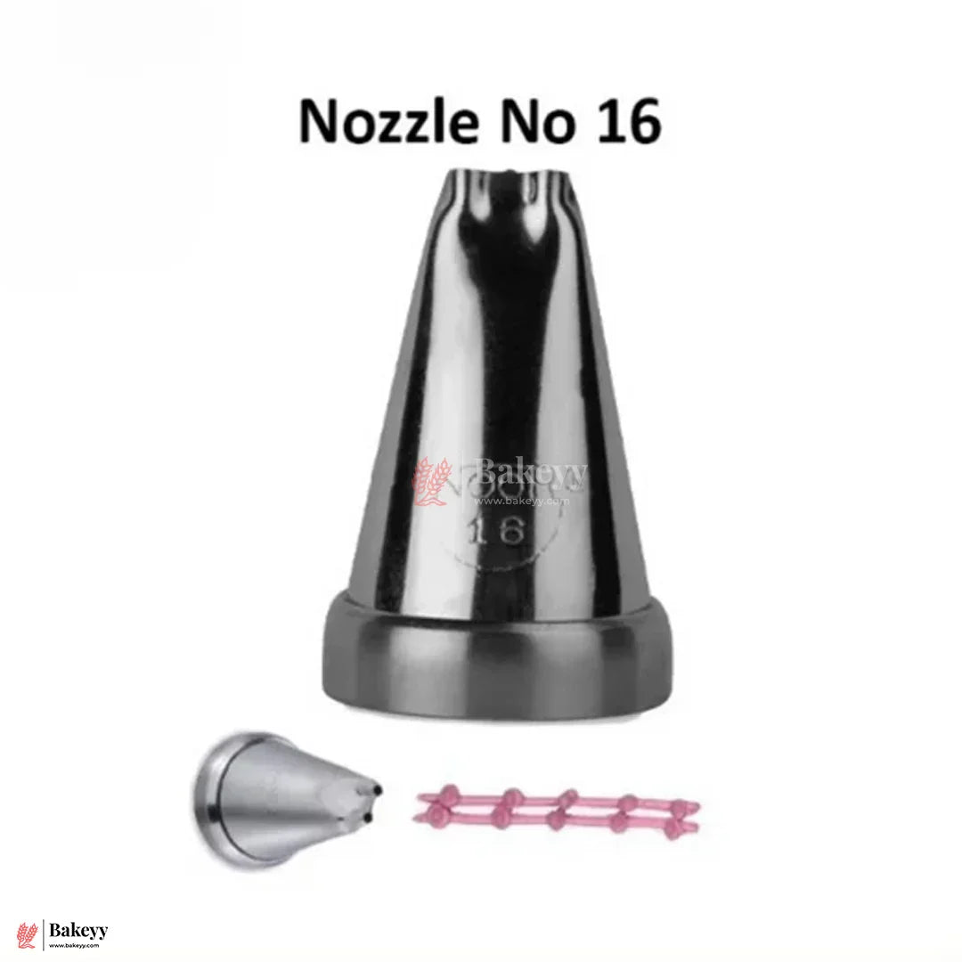 Small Nozzle No. 16 – Stainless Steel Piping Tip for Cake Decoration