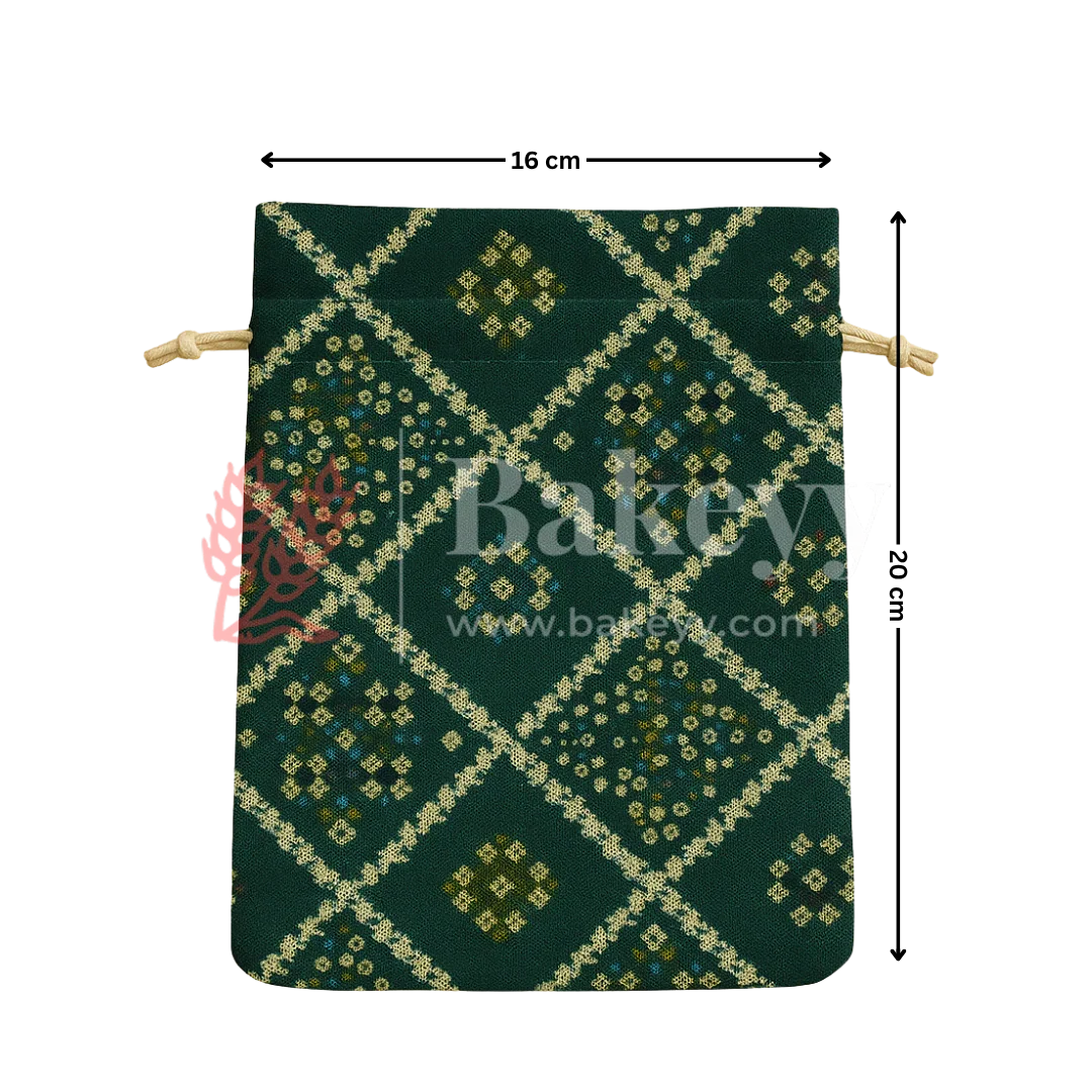 Bandhini Print Potli Bags | Perfect for Festive Gifting | Pack of 10