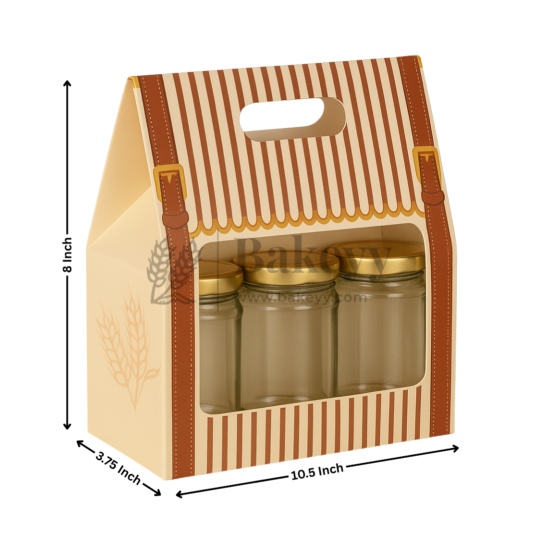 Premium 2-Cavity Window Gift Box | Empty Decorative Packaging Box | Pack Of 10