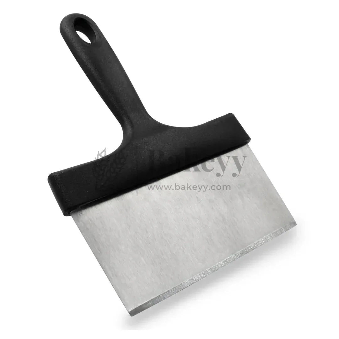 Stainless Steel Chocolate Scraper with Handle | 1 Piece - Bakeyy.com - India - Stainless Steel Chocolate Scraper with Handle | 1 Piece - Default Title