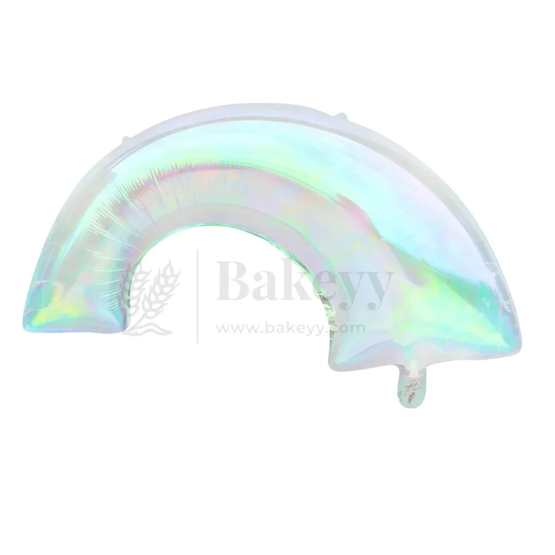 Rainbow Shape Holographic Foil Balloon| Party Decorative| 1 Piece - Bakeyy.com - India - Rainbow Shape Holographic Foil Balloon| Party Decorative| 1 Piece - Default Title