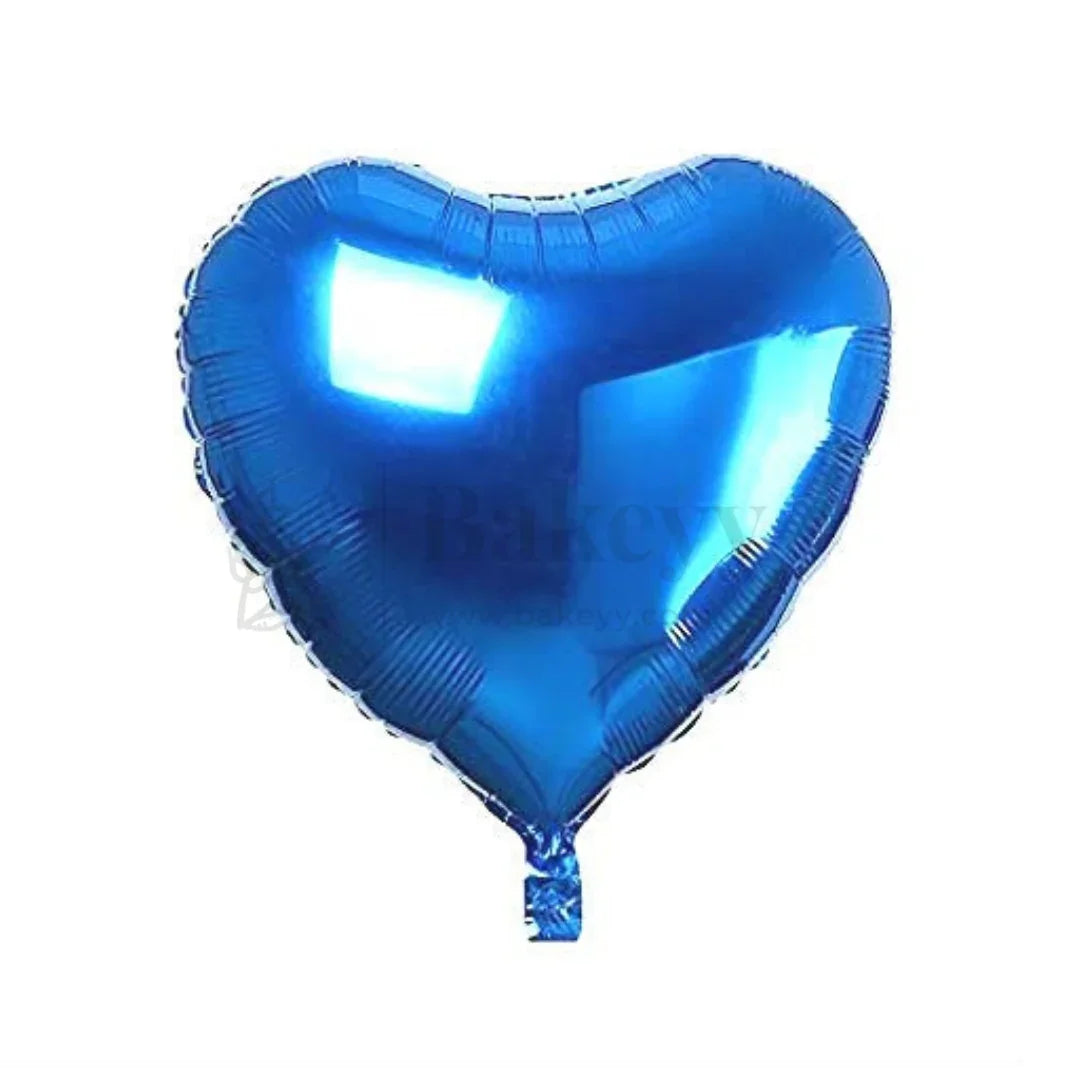 Blue Heart Foil Balloon| Party Decorative| 2 Piece - Bakeyy.com - India - Blue Heart Foil Balloon| Party Decorative| 2 Piece - Default Title