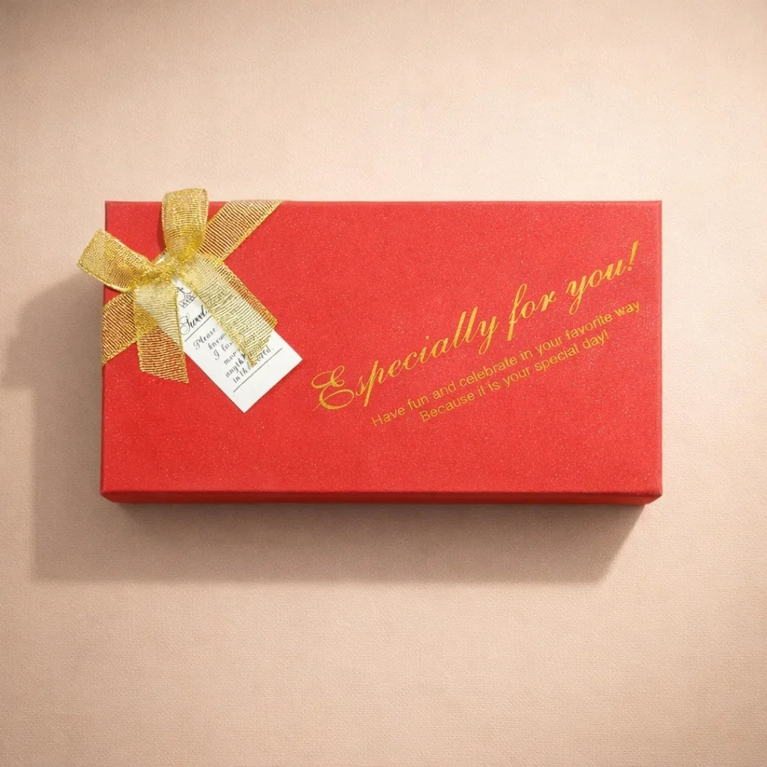 18 Cavity | Rigid Chocolate Box with Golden Partition | Premium Gift Box | Pack of 1 - Bakeyy.com - India - 18 Cavity | Rigid Chocolate Box with Golden Partition | Premium Gift Box | Pack of 1 - Red 99.00