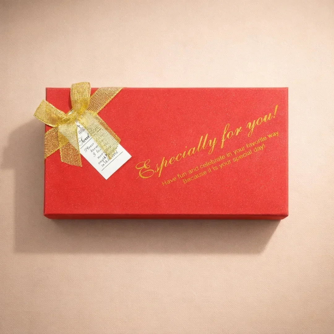 18 Cavity | Rigid Chocolate Box with Golden Partition | Premium Gift Box | Pack of 1 - Bakeyy.com - India - 18 Cavity | Rigid Chocolate Box with Golden Partition | Premium Gift Box | Pack of 1 - Red 99.00