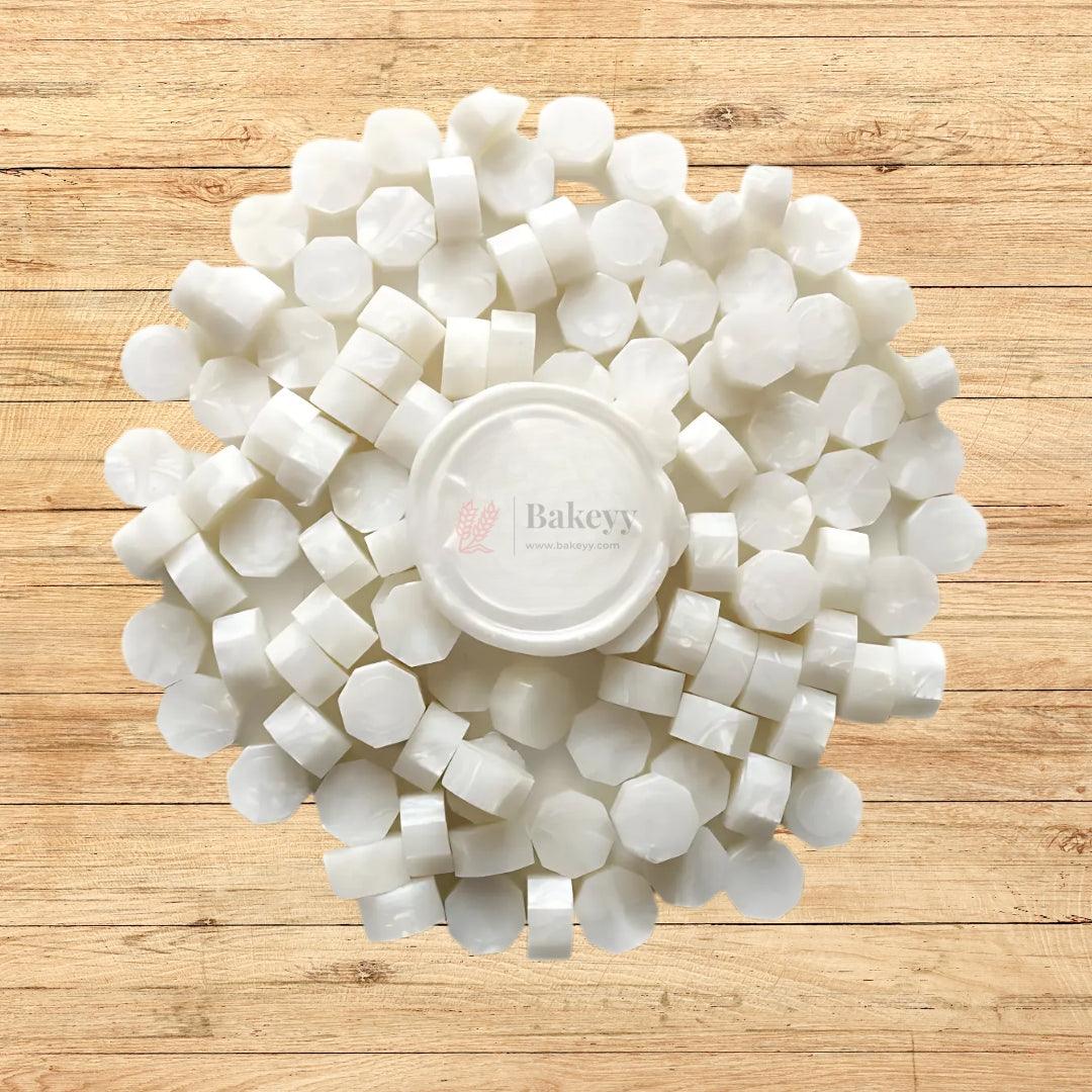 White Wax Seal Beads, 100g - Bakeyy.com - India - White Wax Seal Beads, 100g - Default Title