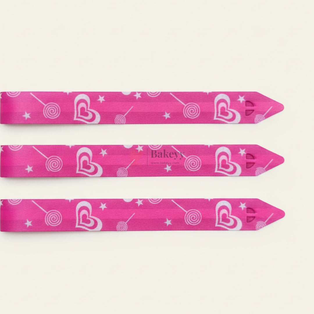 18 cm Printed Pattern Pull Up Gift Ribbon Bow | Easy Self-Tie Decorative Ribbon for Gift Wrapping & Hampers | Multiple Designs Available | Pack of 10