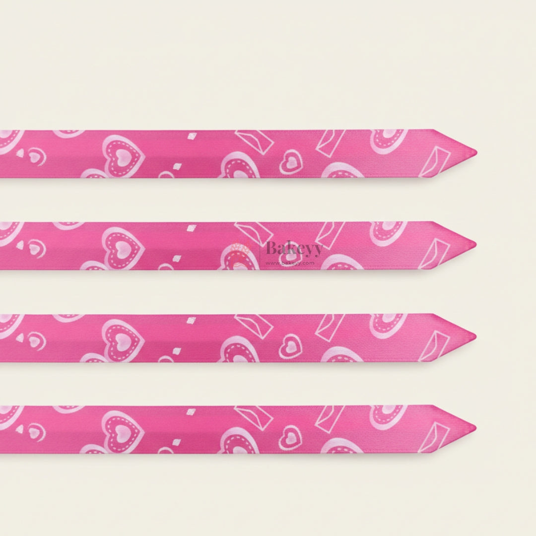 18 cm Printed Pattern Pull Up Gift Ribbon Bow | Easy Self-Tie Decorative Ribbon for Gift Wrapping & Hampers | Multiple Designs Available | Pack of 10